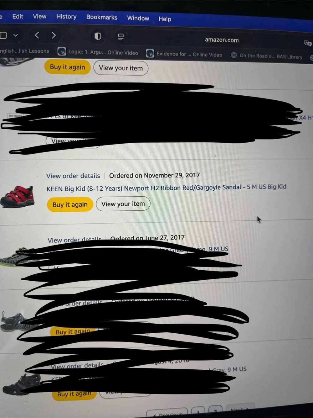 Keen water shoes kids size 5